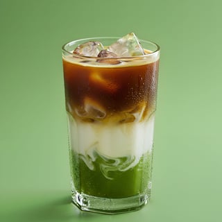 Dirty matcha latte 2