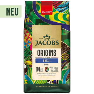 Jacobs DE Ganze Bohne Origins Brazil Detail