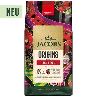 Jacobs DE Ganze Bohne Origins Laos India Detail